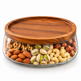 Premium Airtight Glass Storage Bowl - 7Inch Diameter